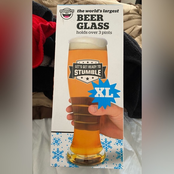 Dining Bigmouth Inc The Worlds Largest Beer Largest Beer Glass Xl 3